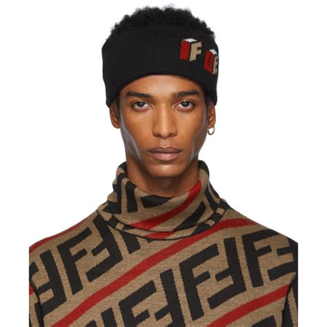 fendi headband wool